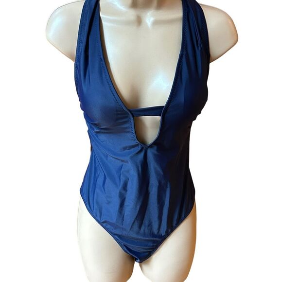 Cupshe Other - Cupshe Navy Blue One-piece Swimsuit‎ M